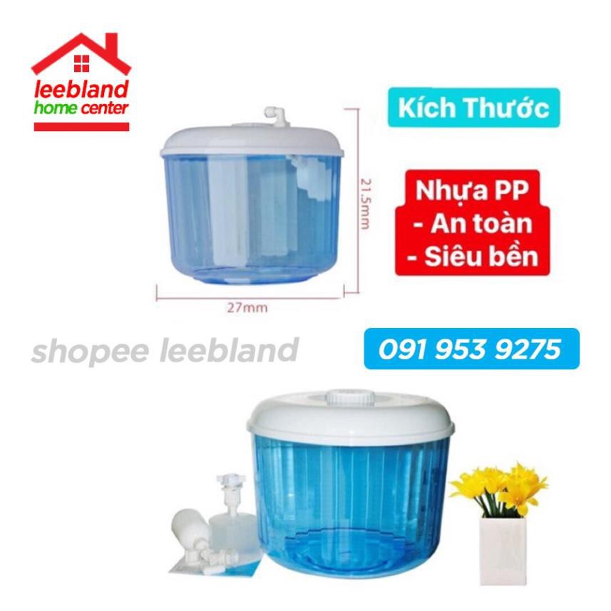 Bình úp cây nước nóng lạnh - Phao chống tràn Có đầu lấy nước trực tiếp từ máy lọc nước Thế hệ mới - leebland