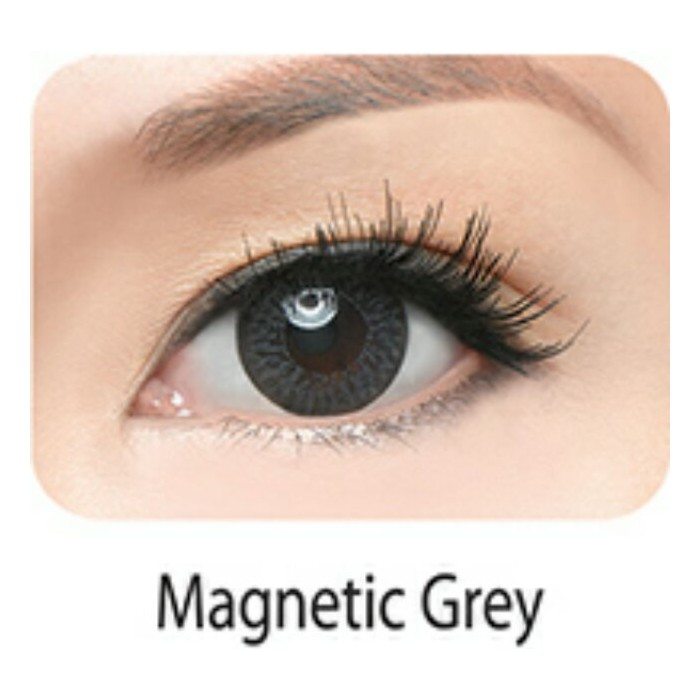 NT - Lens Freshkon giãn tròng màu xám MAGNETIC GREY ( Dùng 3 tháng - Tặng kèm khay đựng lens )