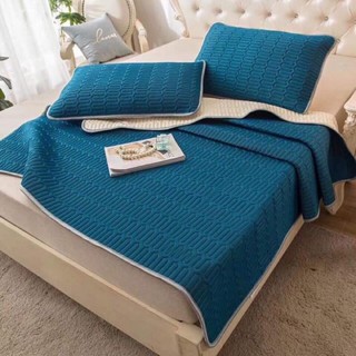 Chiếu điều hòa tencel latex cao su non tặng kèm 2 vỏ gối shop kumo