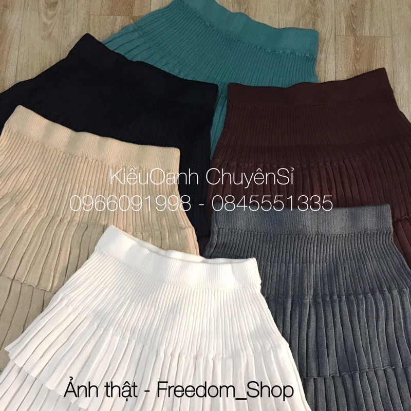 Chân váy len 2 tầng QC siêu đẹp | BigBuy360 - bigbuy360.vn