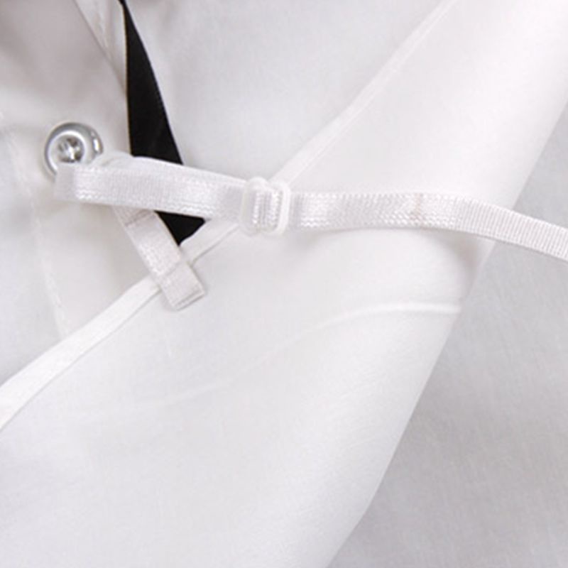 Áo Thun Cotton Cổ Đứng Xếp Ly Cột Dây Ruy Băng Thắt Nơ Có Thể Tháo Rời Phong Cách Hàn Quốc Thanh Lịch Cho Nữ