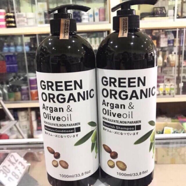 Combo DẦU GỘI -XÃ CAO CẤP GREEN ORGANIC CHÍNH HÃNG