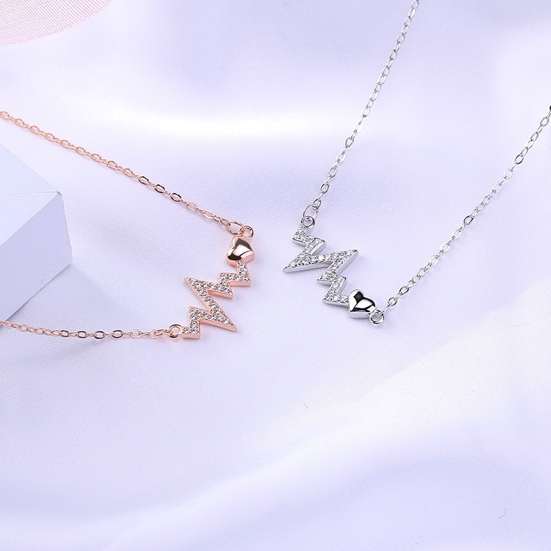 Dây chuyền vòng cổ nữ titan nhịp tim X4-210A - CAM KẾT KHÔNG GỈ, KHÔNG BAY MÀU - BẢO HÀNH 12 THÁNG