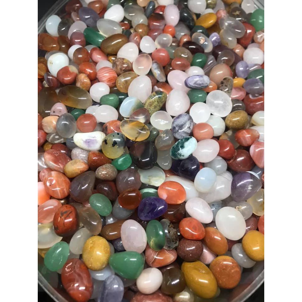 Sỏi bỏ lọ nhiều màu Agate Quartz