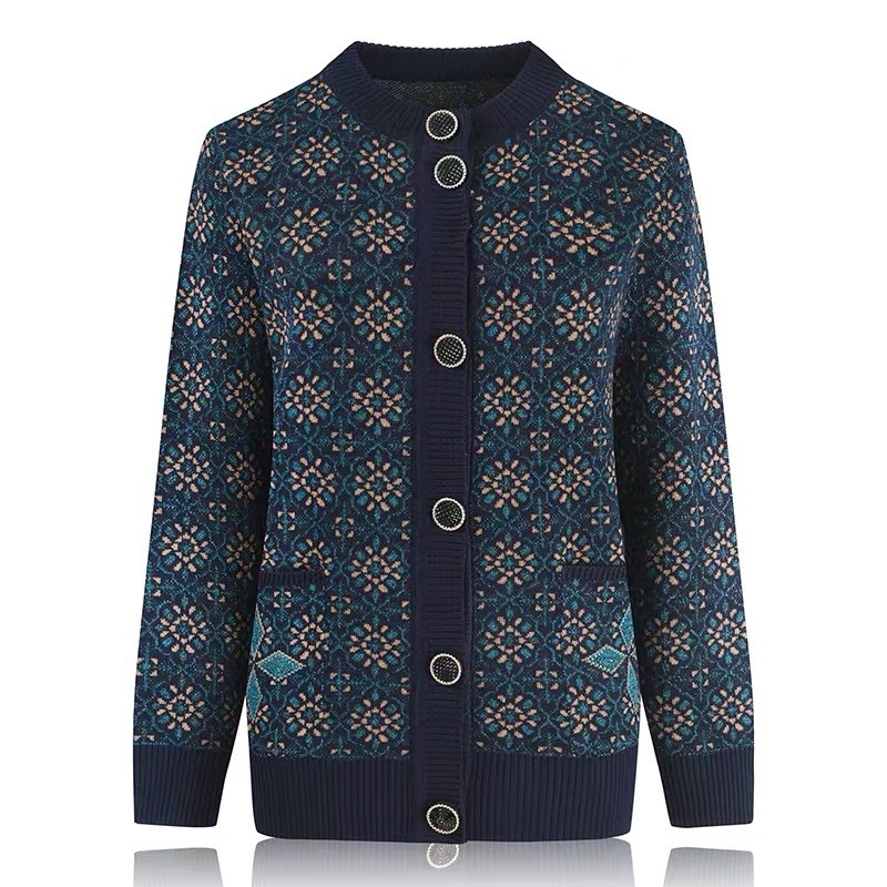 Áo khoác len vân 4 cho người già và trung niên