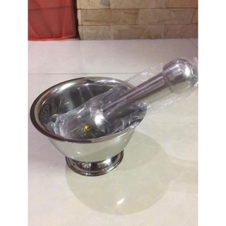 Bộ cối chày inox size lớn 14cm