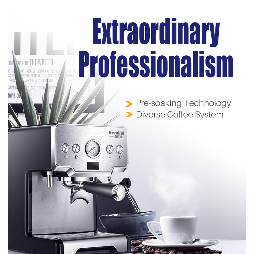Máy pha cà phê Gemilai CRM 3605 Espresso