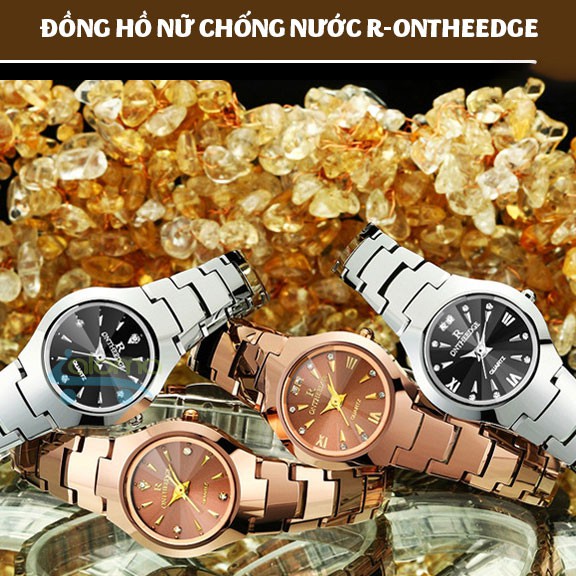 💥BẢO HÀNH 12 THÁNG💥 ĐỒNG HỒ NỮ THỜI TRANG CHỐNG NƯỚC CAO CẤP R-ONTHEEDGE - TẶNG DỤNG CỤ CẮT MẮT