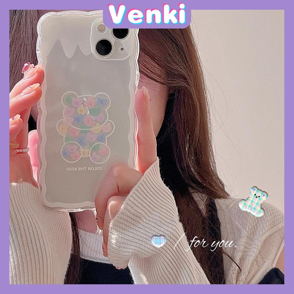 Ốp Điện Thoại Silicon Mềm Chống Trượt Chống Sốc In Hình Gấu Trắng Cho iPhone 13 Pro Max 12 Pro Max 11 7 Plus