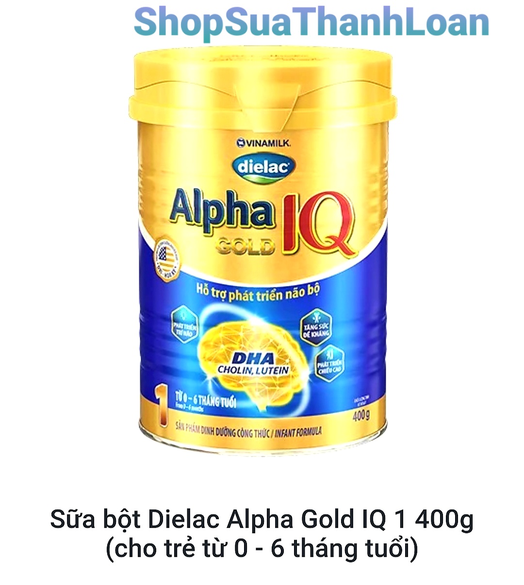 [HSD T12-2022] SỮA BỘT DIELAC ALPHA GOLD IQ 1 400G (CHO TRẺ TỪ 0 - 6 THÁNG TUỔI)