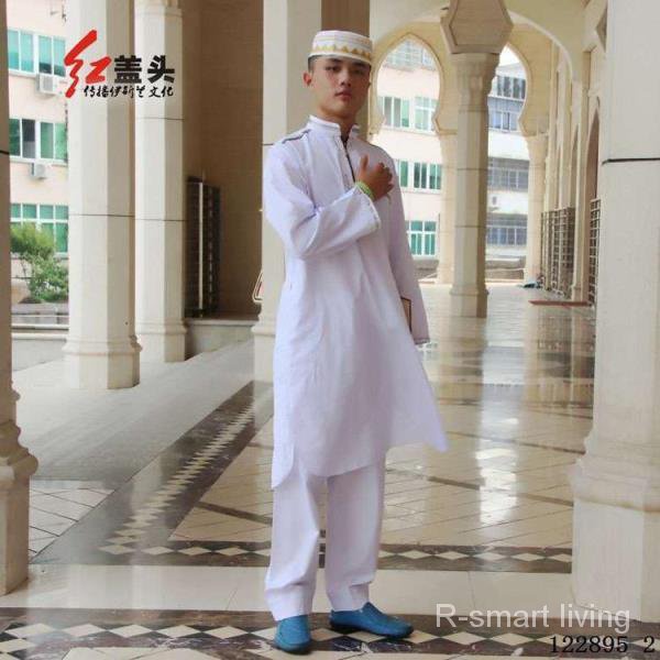 Áo choàng hai mảnh thêu họa tiết vàng cho nam đạo Hồi 2021Xinjiang