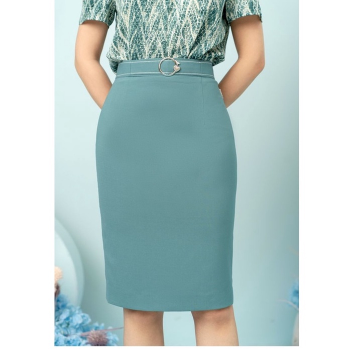 Chân váy bút chì, Juyp công sở Twill Silk cao cấp - Orchid GH8O074