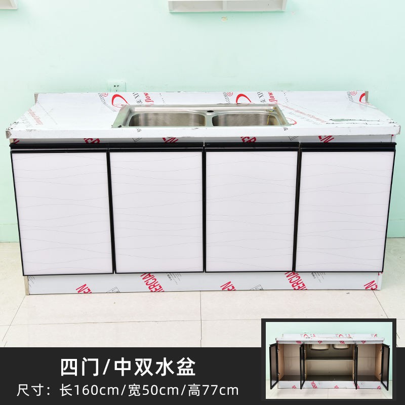 Cho thuê tủ đơn giản nhà bếp chậu inox lắp ghép tiết kiệm cất | BigBuy360 - bigbuy360.vn