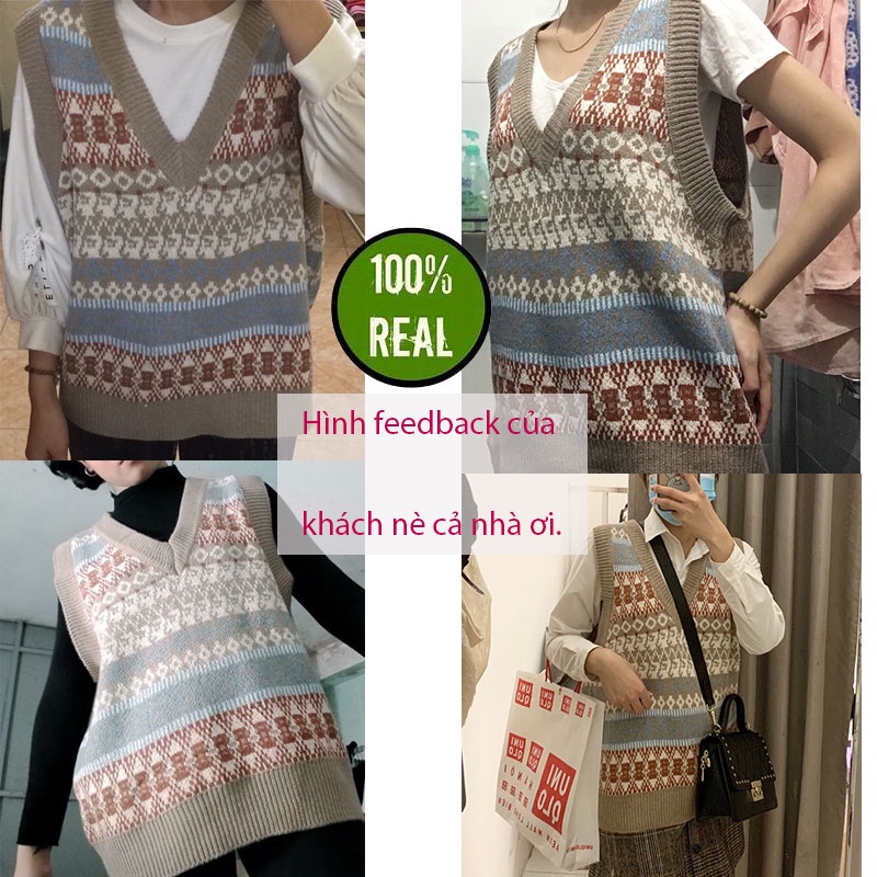 Áo len sát nách phong cách thời trang thu đông dành cho nữ