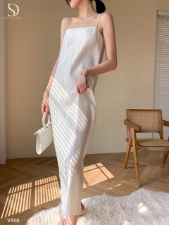 Đầm maxi dập ly cao cấp