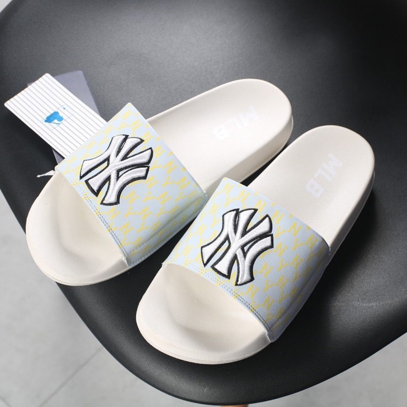 Dép quai ngang MLB thêu chữ nữ