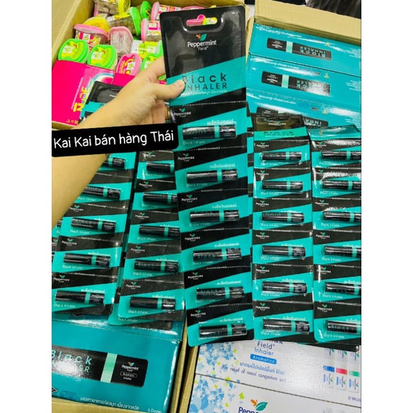 1 Hộp 60 Ống Hít Mũi Bạc Hà Black Peppermint Field HOẢ TỐC GIÁ SỈ