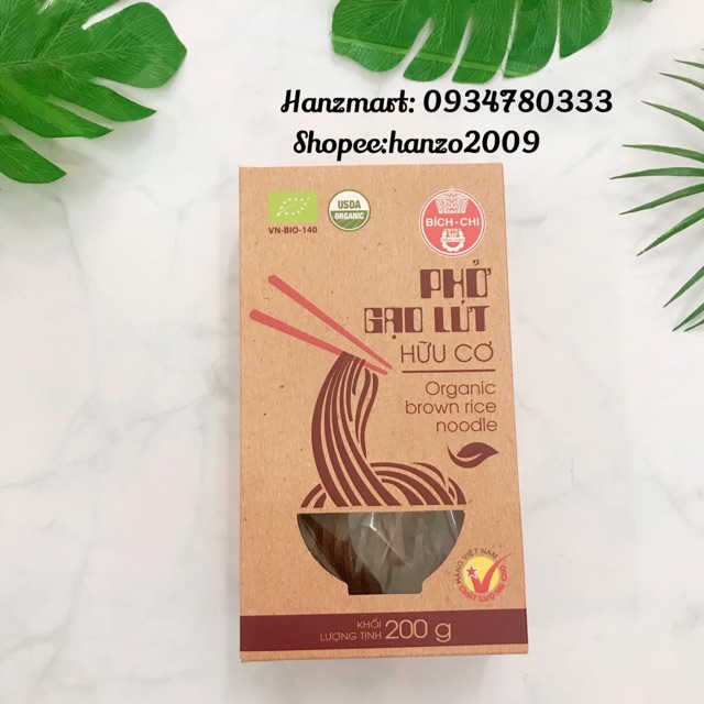 Phở gạo hữu cơ organic cho bé ăn dặm