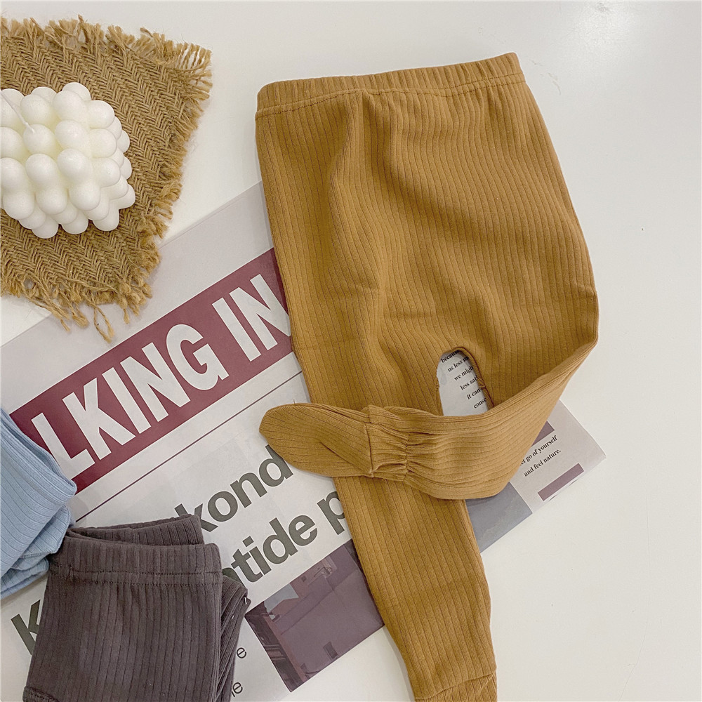 Quần legging kiểu kẻ sọc đơn giản thời trang dành cho bé