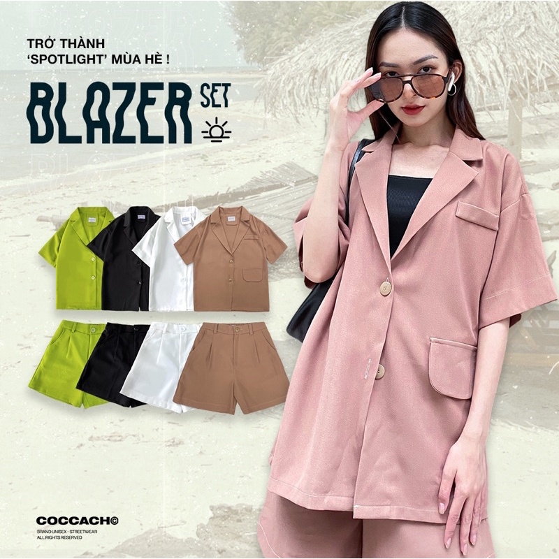 Set bộ Blazer cộc tay CCS68 by COCCACH
