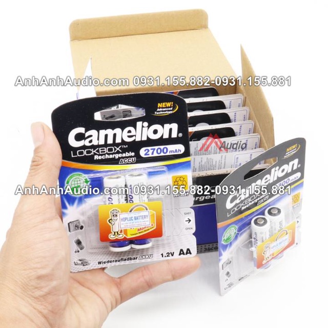 PIN SẠC AA 2700mAh CAMELION , 01 CẶP , PIN SẠC CHÍNH HÃNG