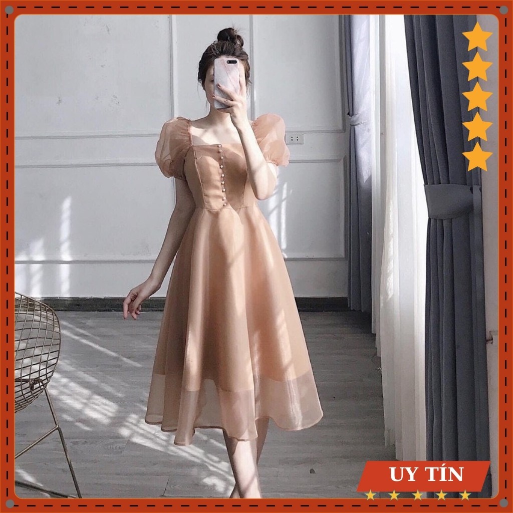 Đầm tay bồng cổ vuông công chúa Eva_home_fashion | BigBuy360 - bigbuy360.vn