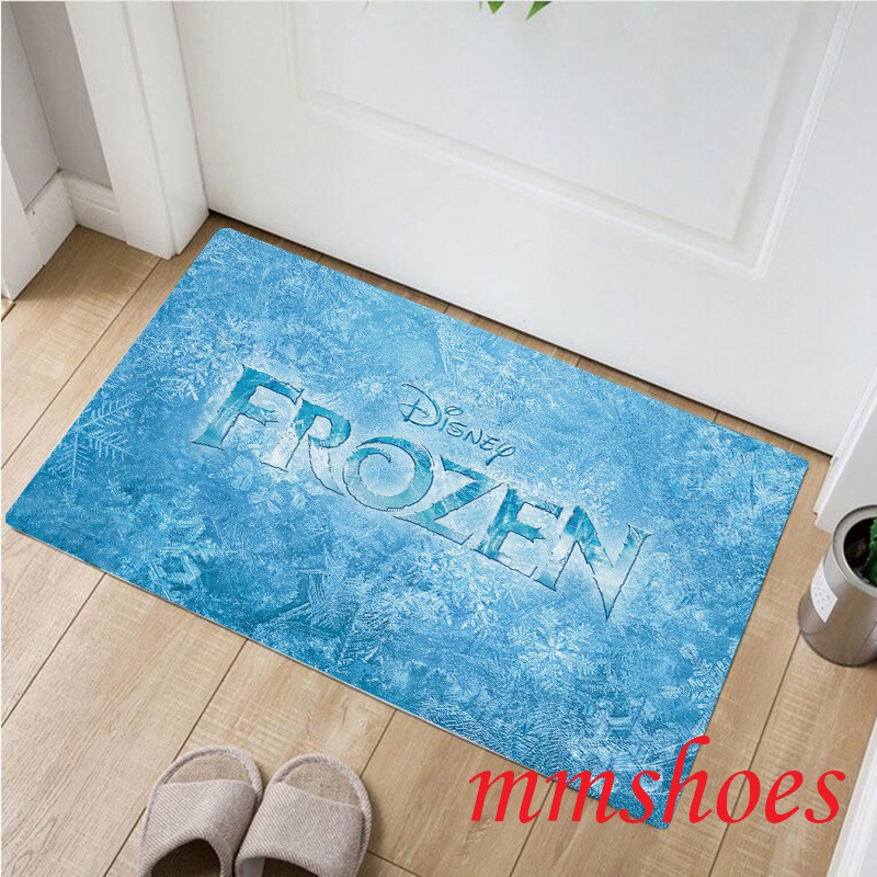 Thảm Lót Sàn Chống Trượt Thấm Hút Tốt In Hình Công Chúa Elsa Anna Trong Phim Frozen