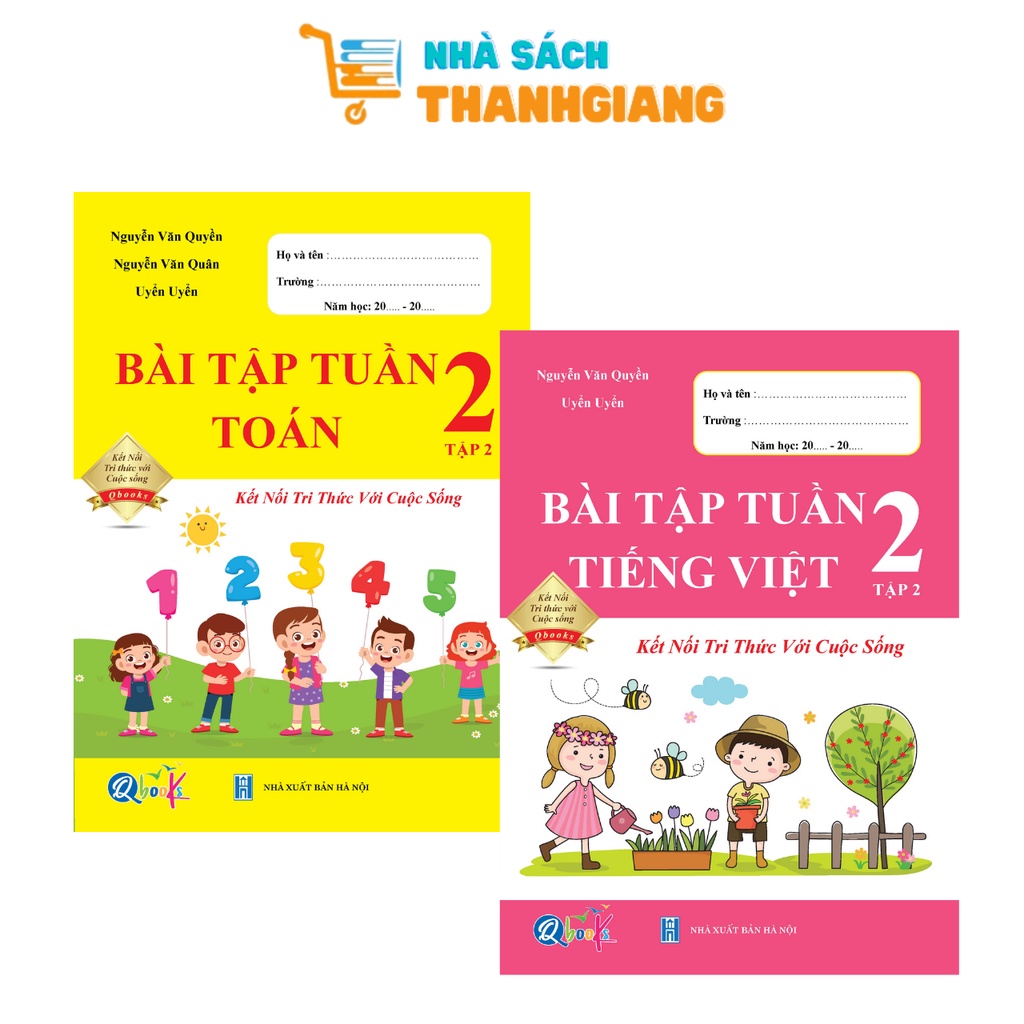 Sách – Combo Bài tập tuần Toán và Tiếng Việt 2 Tập 2 (Kết nối tri thức với cuộc sống)