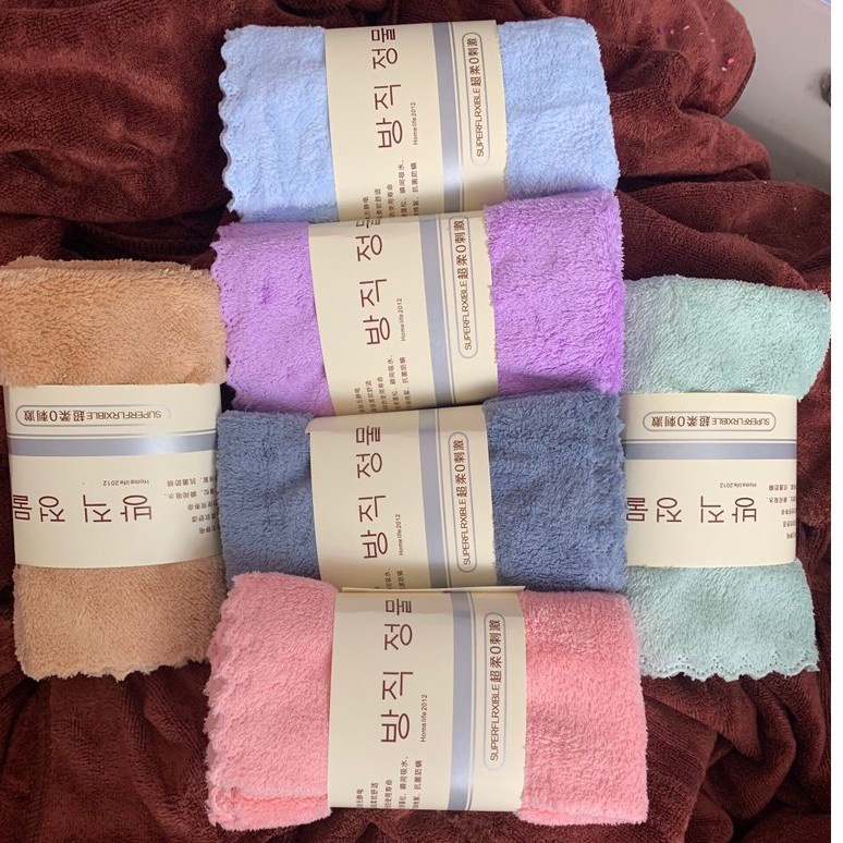 Khăn lau mặt , khăn tắm, khăn choàng lông cừu xuất Hàn siêu thấm hút mềm mịn