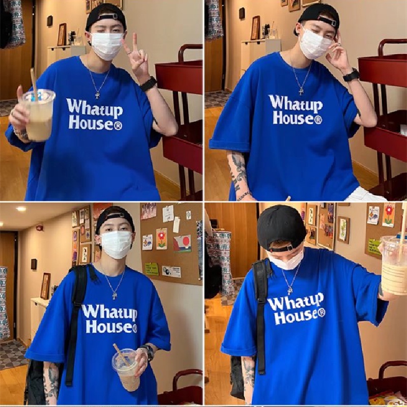 Áo Thun Tay Ngắn Dáng Suông In Chữ Thoải Mái Thời Trang Hè Phong Cách Hàn Quốc Cho Nam Size M-8XL