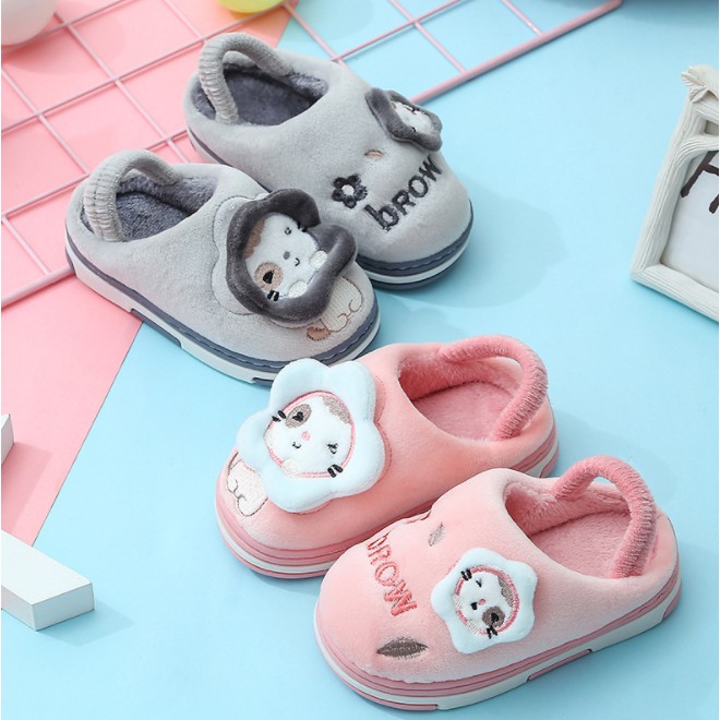 Dép Bông Đi Trong Nhà Cho Bé Đáng Yêu