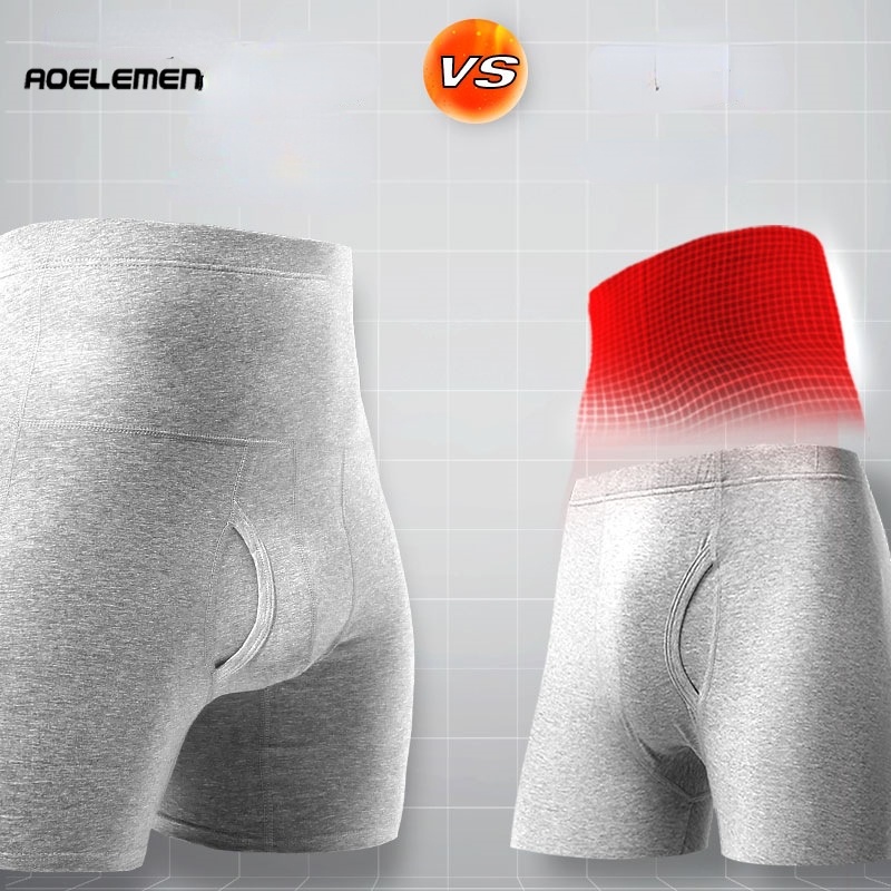 Quần Lót Boxer Cotton Lưng Cao Cỡ Lớn Giữ Ấm Thoáng Khí 260 Cho Nam