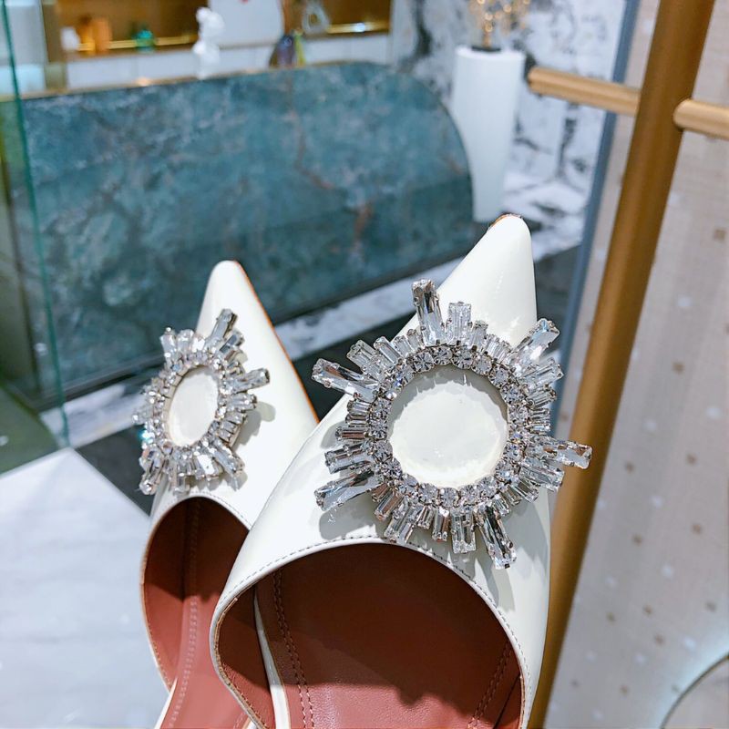 Cao gót amina muaddi da tpu 6.5Cm