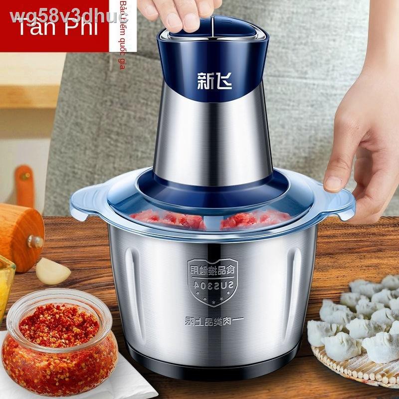 [Mới nhất ]Máy xay thịt Tân Phì gia đình nhồi bánh bao inox thiết bị nấu cơm điện đa năng dùng để đánh và tỏi, xào rau c