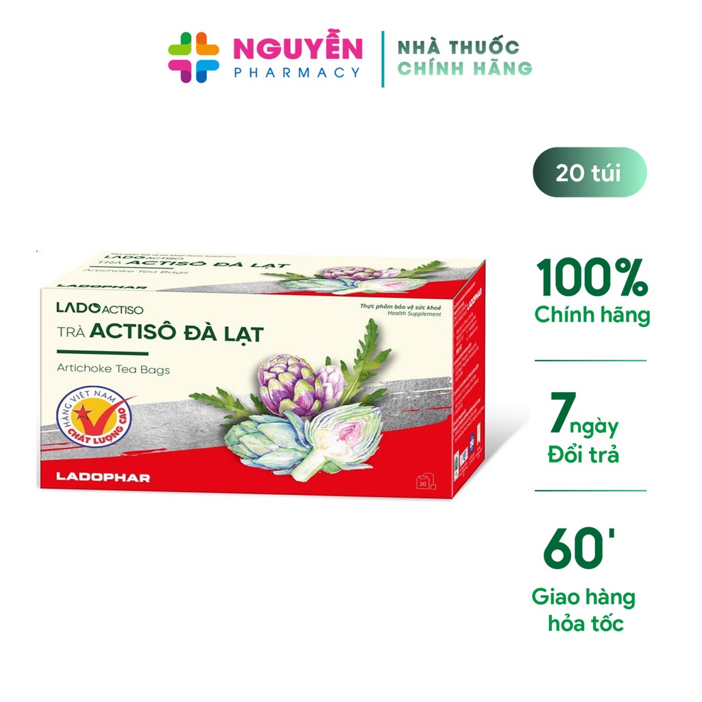 Trà túi lọc actiso Đà Lạt - Mát gan, lợi mật, tiện dụng