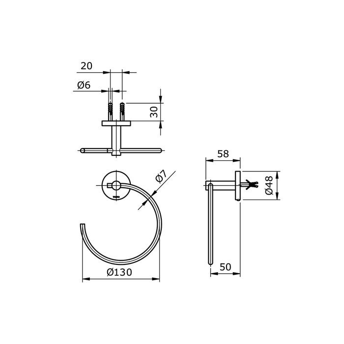 Toto Móc Treo Khăn Tắm Nhỏ Gọn Tiện Dụng Tx702aes