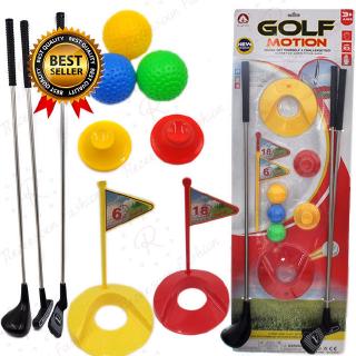 10PCs/Set Non-toxic Golf Mini Set Ball Game Kit Golf Training Kids Security Practice Toy Indoor Sports Equipment Children Gifts