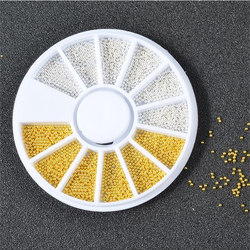 [Hàng mới về] Hộp hạt tròn nhỏ trang trí móng tay 3d