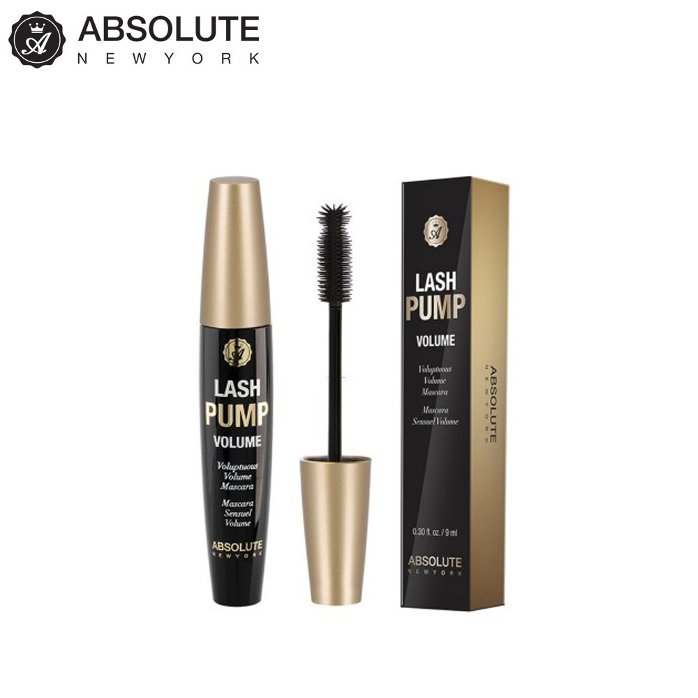 Mascara làm dày và cong mi Absolute New York Lash Pump Volume ALM01