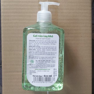 GEL RỬA TAY KHÔ SPCA 600ML - S.P.CA