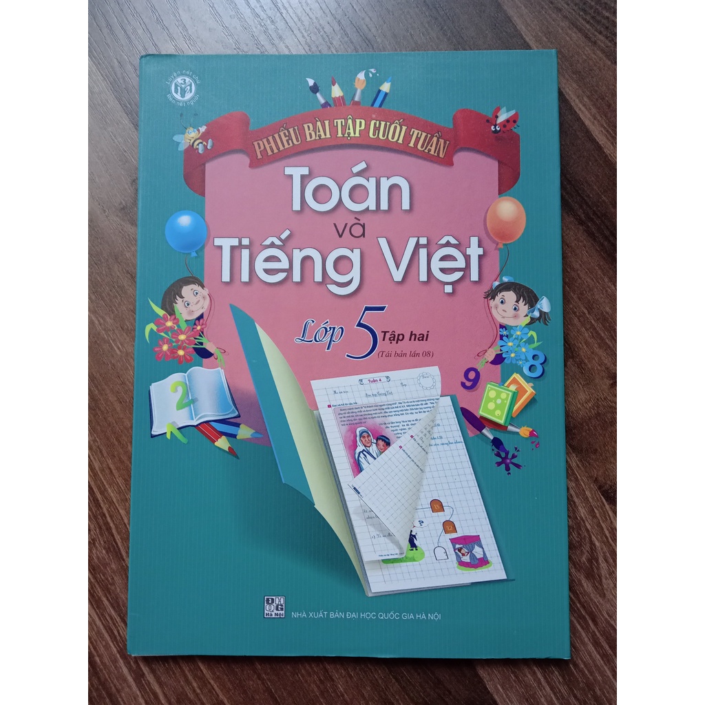 Sách - Phiếu Bài Tập Cuối Tuần Toán Và Tiếng Việt Lớp 5 Tập 2