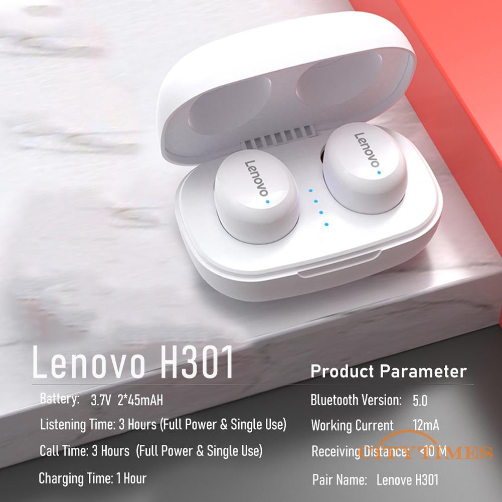 Tai Nghe Bluetooth Không Dây Âm Thanh Sống Động Lenovo H301