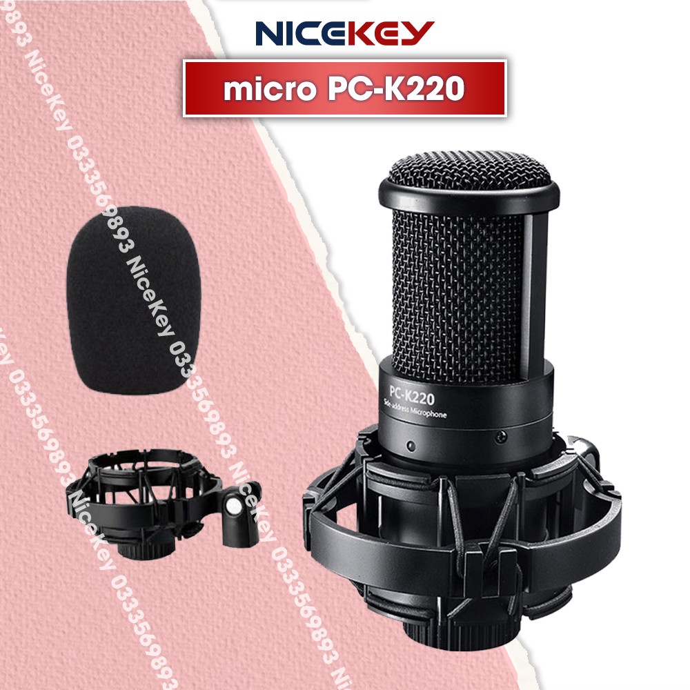 Combo Mic Thu Âm TAKSTAR pc k220 Sound card K10, Micro chuyên nghiệp, hàng chính hãng [BH 1 NĂM]