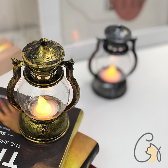 Đèn Dầu Điện Tử LED Trang Trí Phong Cách Cổ Điển Halloween Chihome Decor