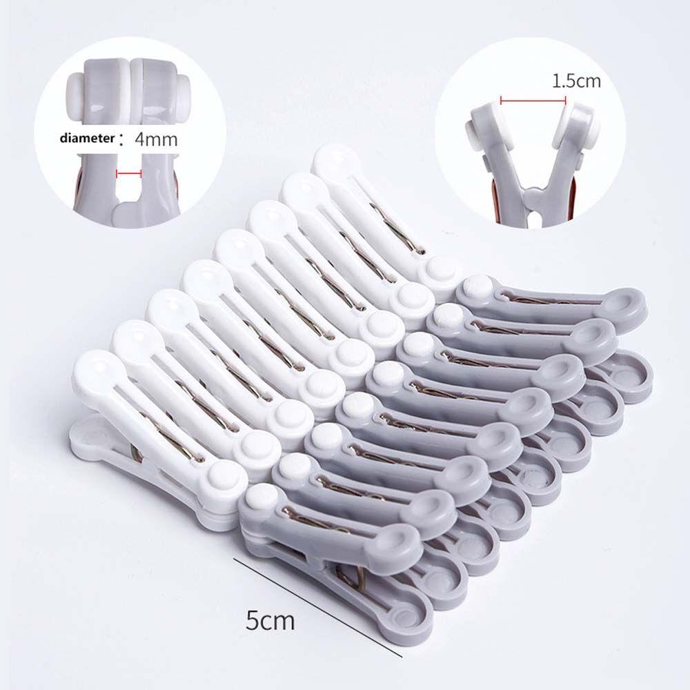 Set 16 Kẹp Nhựa Mềm Phơi Quần Áo Chống Gió