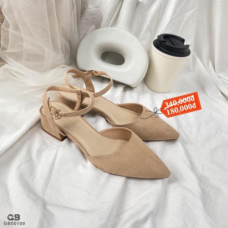 GIÀY BÍT MŨI 3 PHÂN HỞ HẬU DA LỘN