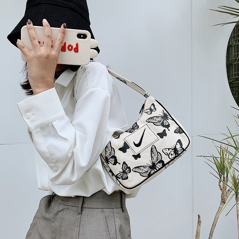 Túi xách Nike thiết kế họa tiết bướm thời trang sành điệu-21*12*7 cm | BigBuy360 - bigbuy360.vn