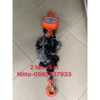 Palang xích kéo tay 2 tấn 5m Nitto Nhật tại Máy cầm tay NT dùng nâng hạ các thiết bị an toàn hiệu quả dễ dàng thuận tiện