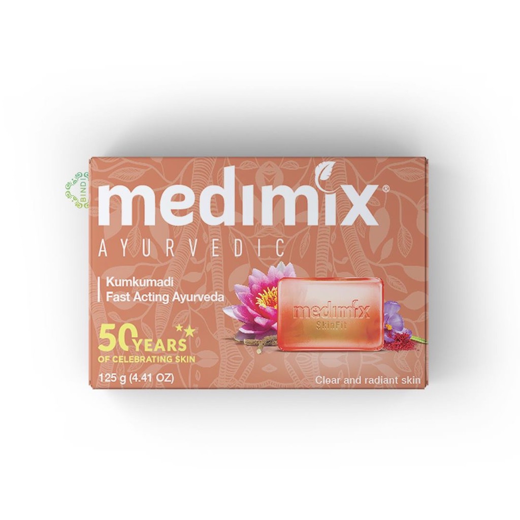 [Nhập mã COSBIN30 giảm đến 20K đơn 150K] Set 2 xà phòng Medimix Kumkumadi Nghệ Tây 125g/bánh 125g