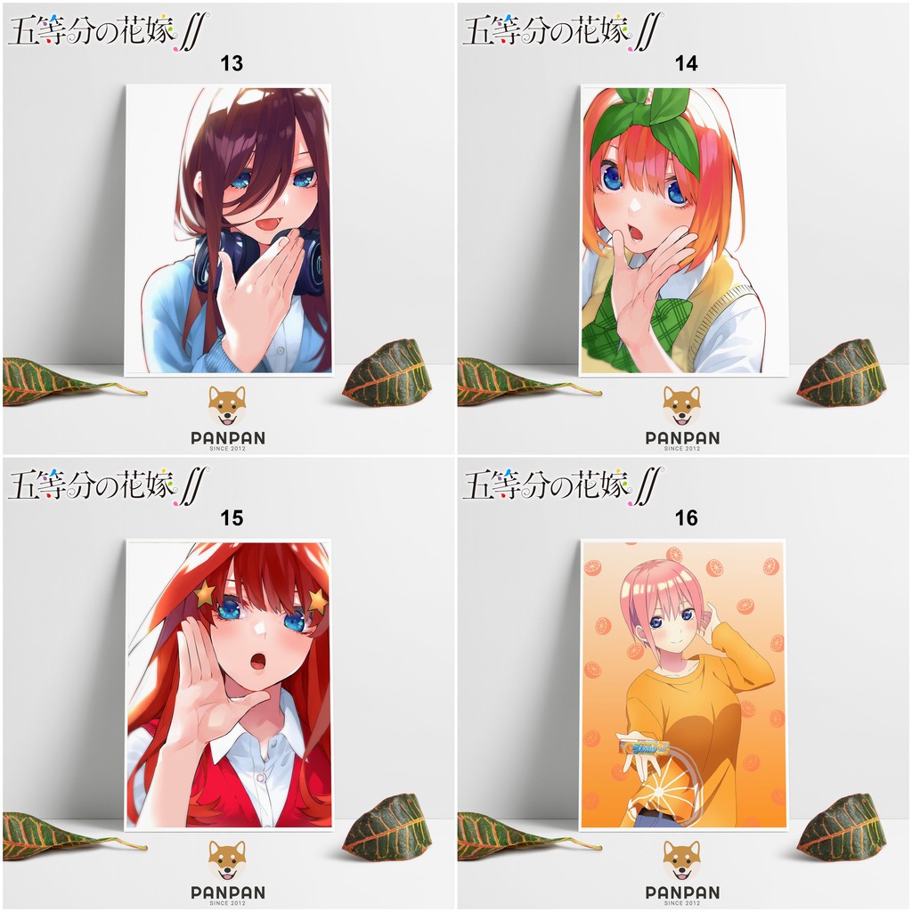 Postcard Cao Cấp - Poster Go-Toubun no Hanayome (1)